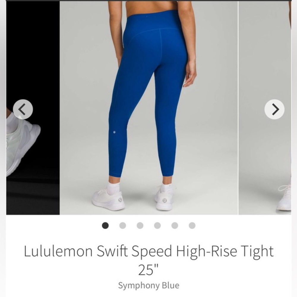Lululemon Swift Speed High Rise Tight 25” in Symphony Blue